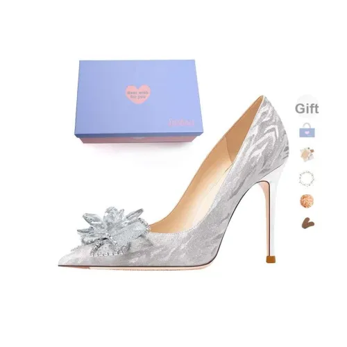 Xingdiman Узкий каблук Высокие каблуки Женские Серебряные