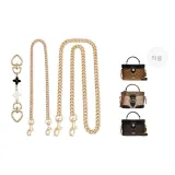 [Black White Four-Leaf Clover Set of 3]Extender Chain 15cm+Decorative Chain 45cm+Crossbody Chain 90cm