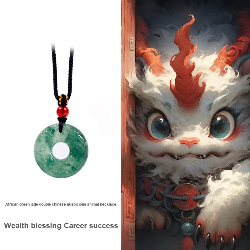 XIBAOCHUNHUA African Emerald Necklaces Unisex-1