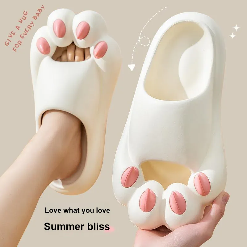 Ming Sheng Cat Paw Bear Paw Cartoon Slippers-7
