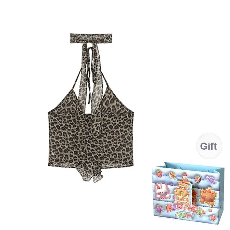 QUIET ANGEL Camisole Women's Leopard Print-1