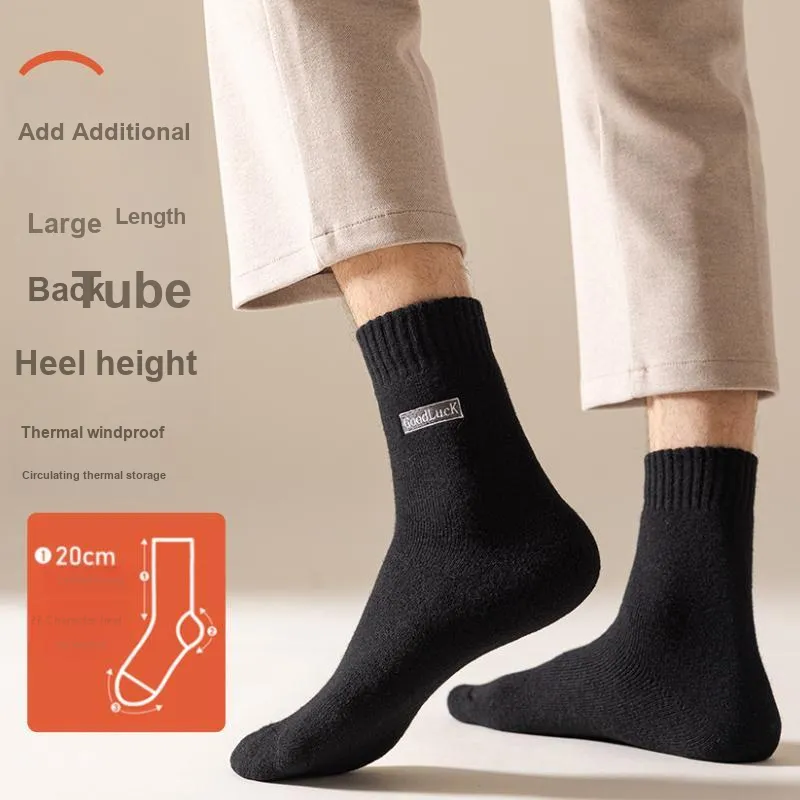 JIAZINI Mid Calf Socks Men's 3 Pack-52