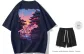 Navy Blue T-Shirt+Free Black Shorts