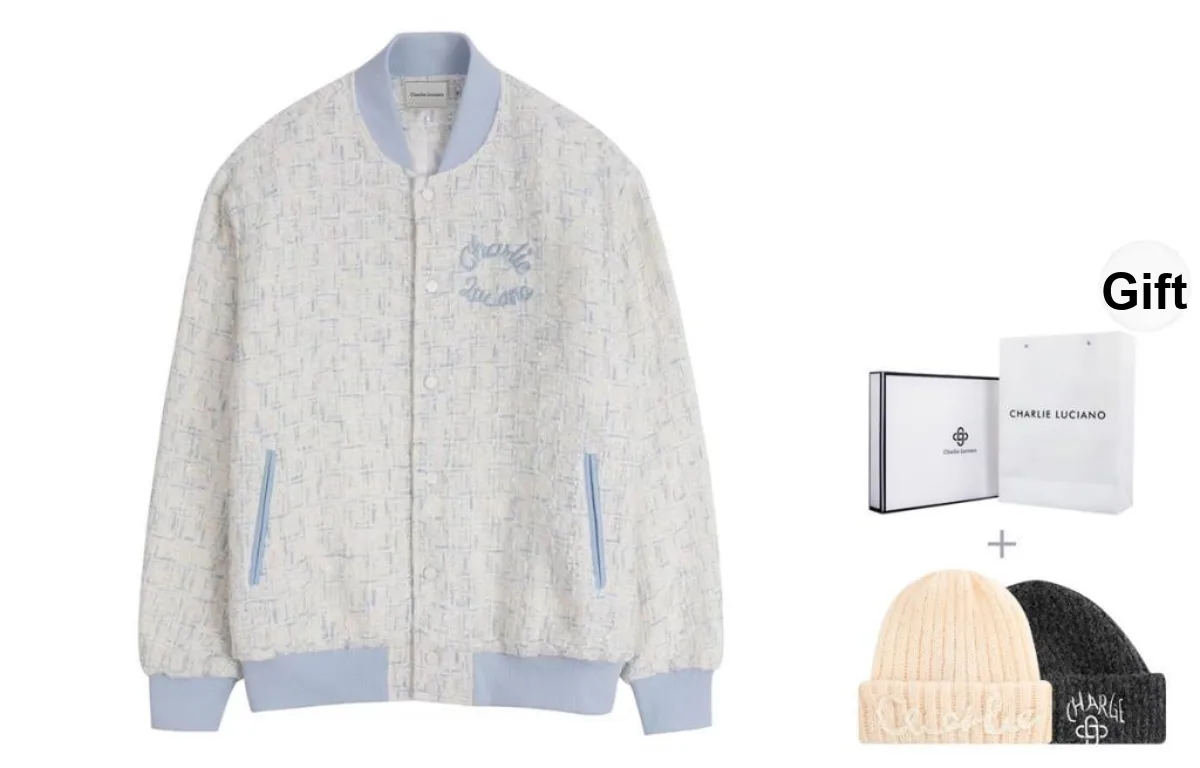 Charlie Luciano Jackets Coats Unisex Blue White