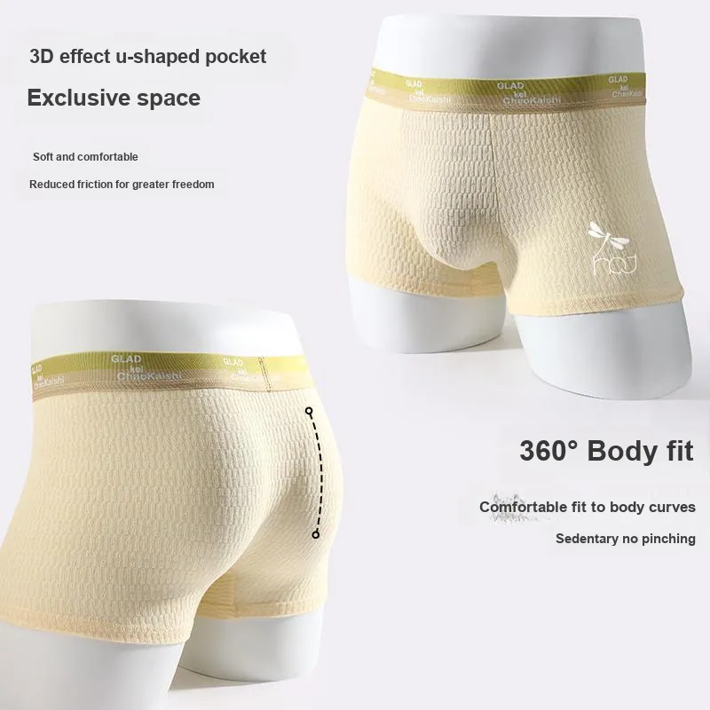 RED DRAGONFLY Cotton Panties Men's 4 Pack Gift Box Set-3