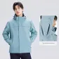 Glacier Blue (Underarm Zippers Single Windbreaker Jacket without Liner)