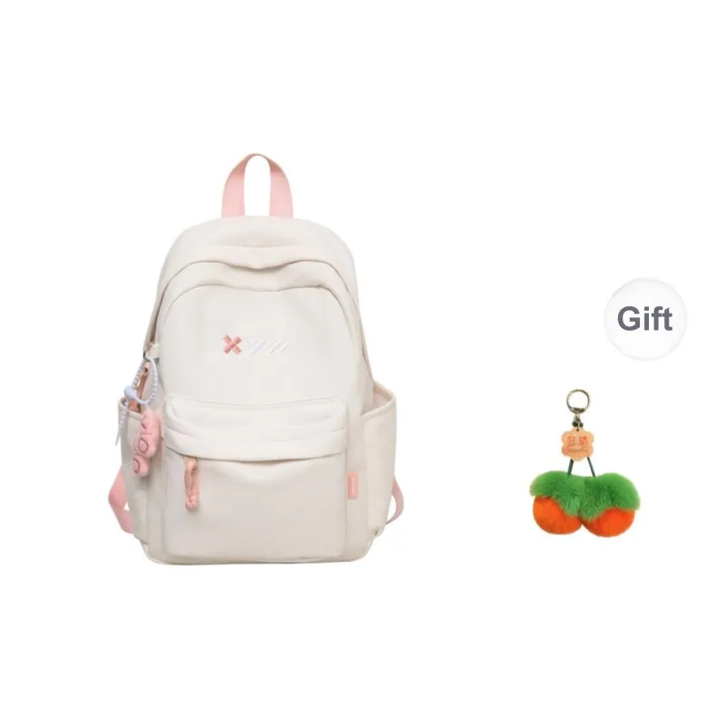 URBAN FOREST Nylon Backpack Unisex Red/White/Black/Blue/Yellow/Pink-4
