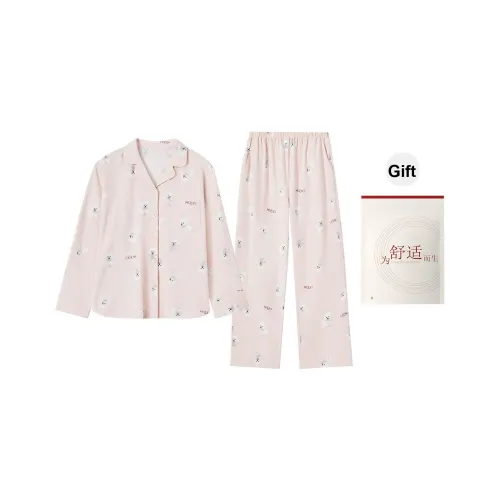 Red Beans At Home Пижамный комплект женский розовый