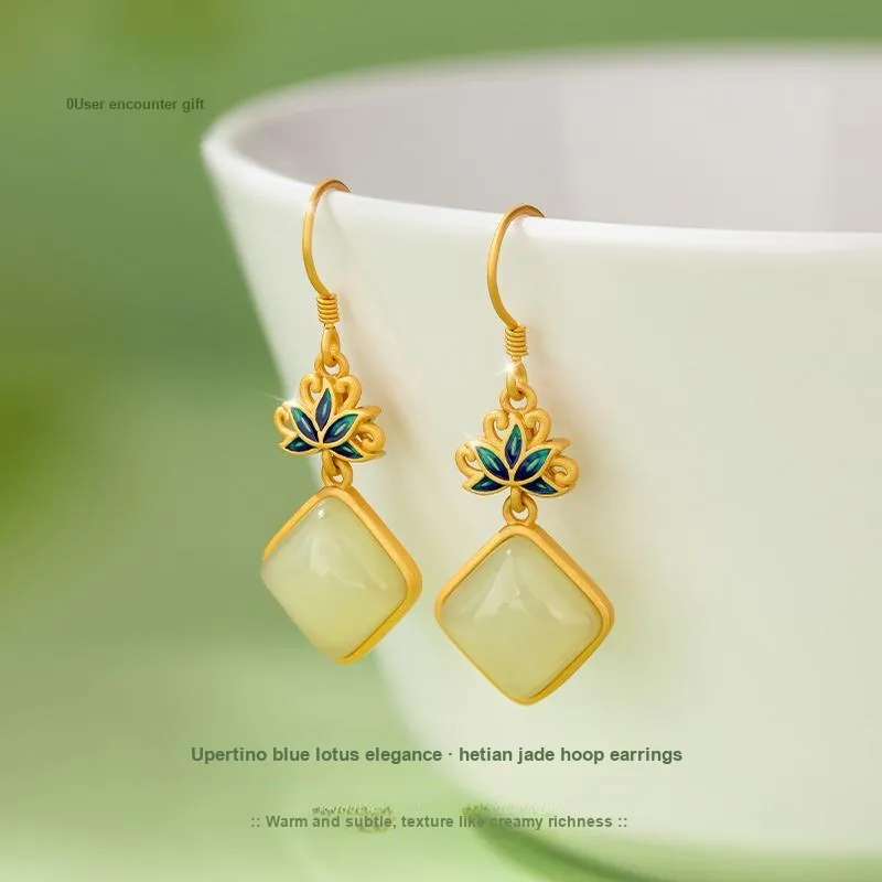 Encounter Gift Earrings Green Jade Women's-1