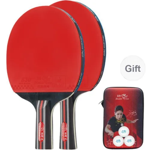 DOUBLEFISH Ping Pong Paddles Unisex Pure Wood