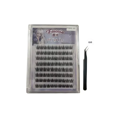 FAICCIA THREE STEP Нет Резиновый Series с Большой Восемь Рядов Искусственных Надбровных Ресниц Один Кластер