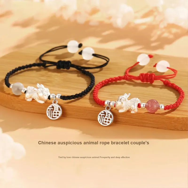 Kowloonko Alloy Rope Bracelets Unisex-4