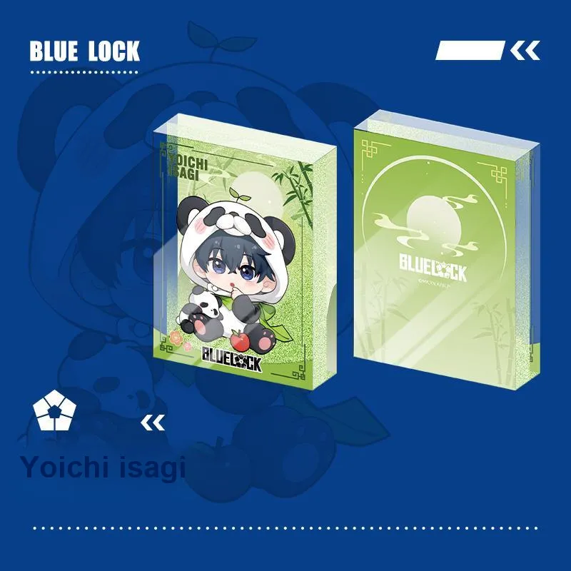 Crooked Melon Production Blue Lock Panda Collection Quicksand Mahjong Cute Merch Ornament Acrylic Stands-23