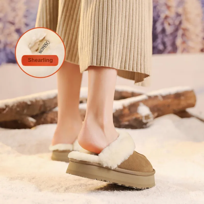 BOSSSUNWEN Wrap toe Slippers Women's Chestnut-5