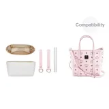 White (No Dividers) DuPont Paper Liner+Pink Abrasion-Resistant Buckle[Includes Protective Ring]