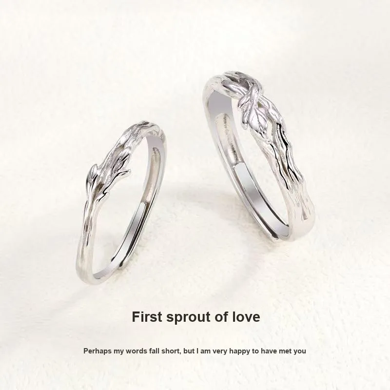 GUDUD 999 Fine Silver Rings Unisex-2