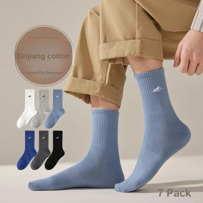 Yalu Mid Calf Socks Men's 5 Pack-14