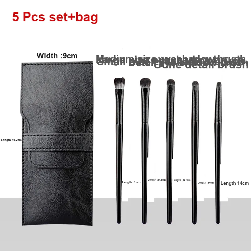 A Few More Cute Black Makeup Brushes Highlighter Detail Brush Knife Edge Eyeliner And Resting Snake Brush-9
