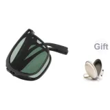 Black Frame with Green Lens