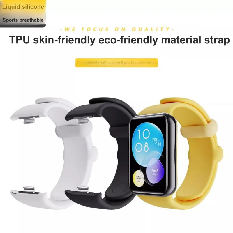 STEWPIGO Xiaomi Compatibility Watch Band 130 205mm Silicone Material-3