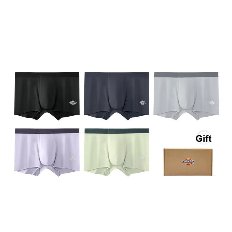 Dickies Underpants Men's Skin Friendly High Rebound Sports Boxer Shorts, Box Combo Set-36