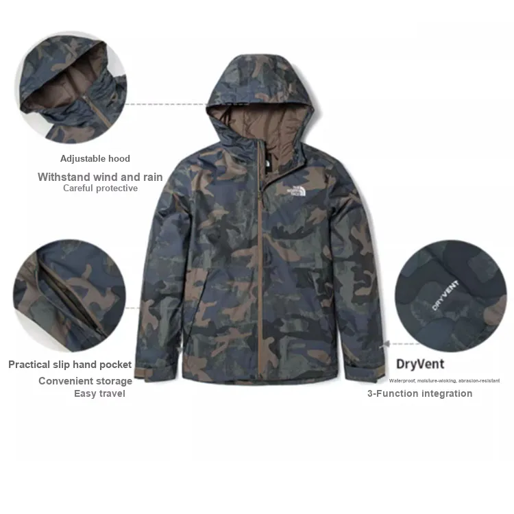 THE NORTH FACE City Outdoor Collection Windbreaker Jackets Unisex Camouflage-6