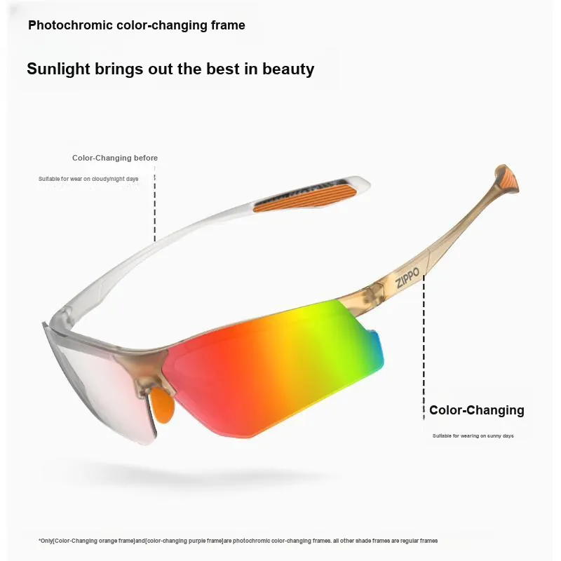 ZIPPO TR90 Irregular Shape Sunglasses Unisex-2