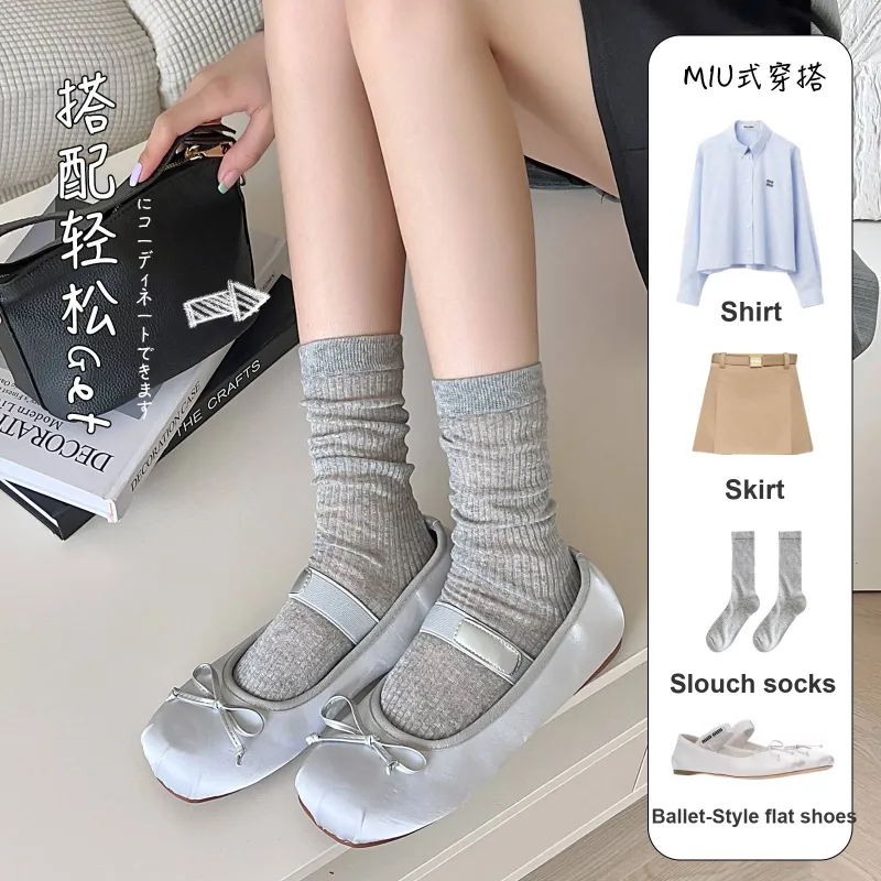 XXLLG Mid Calf Socks Women's 3 Pack-2