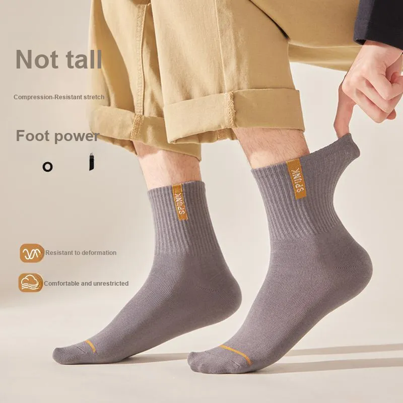 PLANDOO Mid Calf Socks Unisex 5 Pack-12