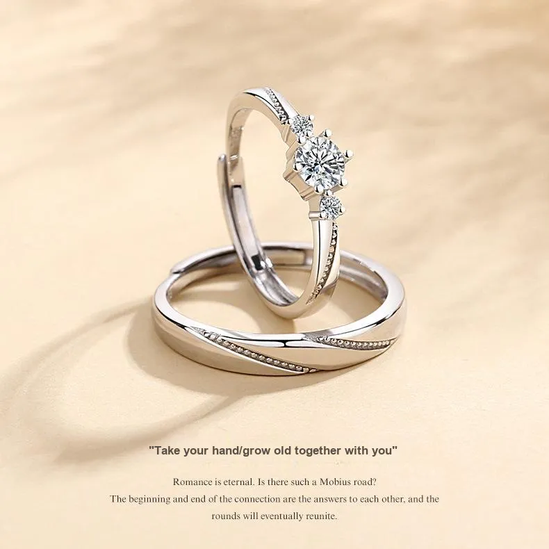 DAWO 925 Sterling Silver Rings Unisex-2