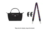 Black with Silver Buckle, 76-115cm Adjustable+[No Perforated]Set