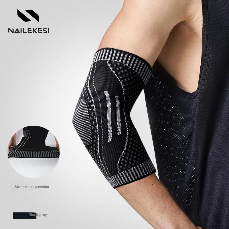 NAILEKESI Elbow Pads Breathable Warm Black Gray Cotton Nylon Comprehensive Protective-1