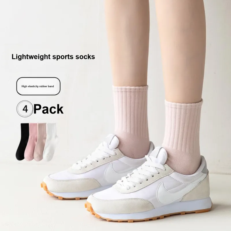 Caramella Mid Calf Socks Women's 4 Pack Mixed Color-2