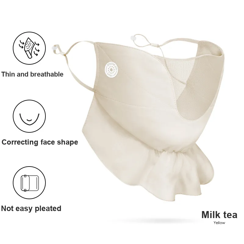CARDANRO Chiffon Fabric Sun Protection Masks Unisex-1