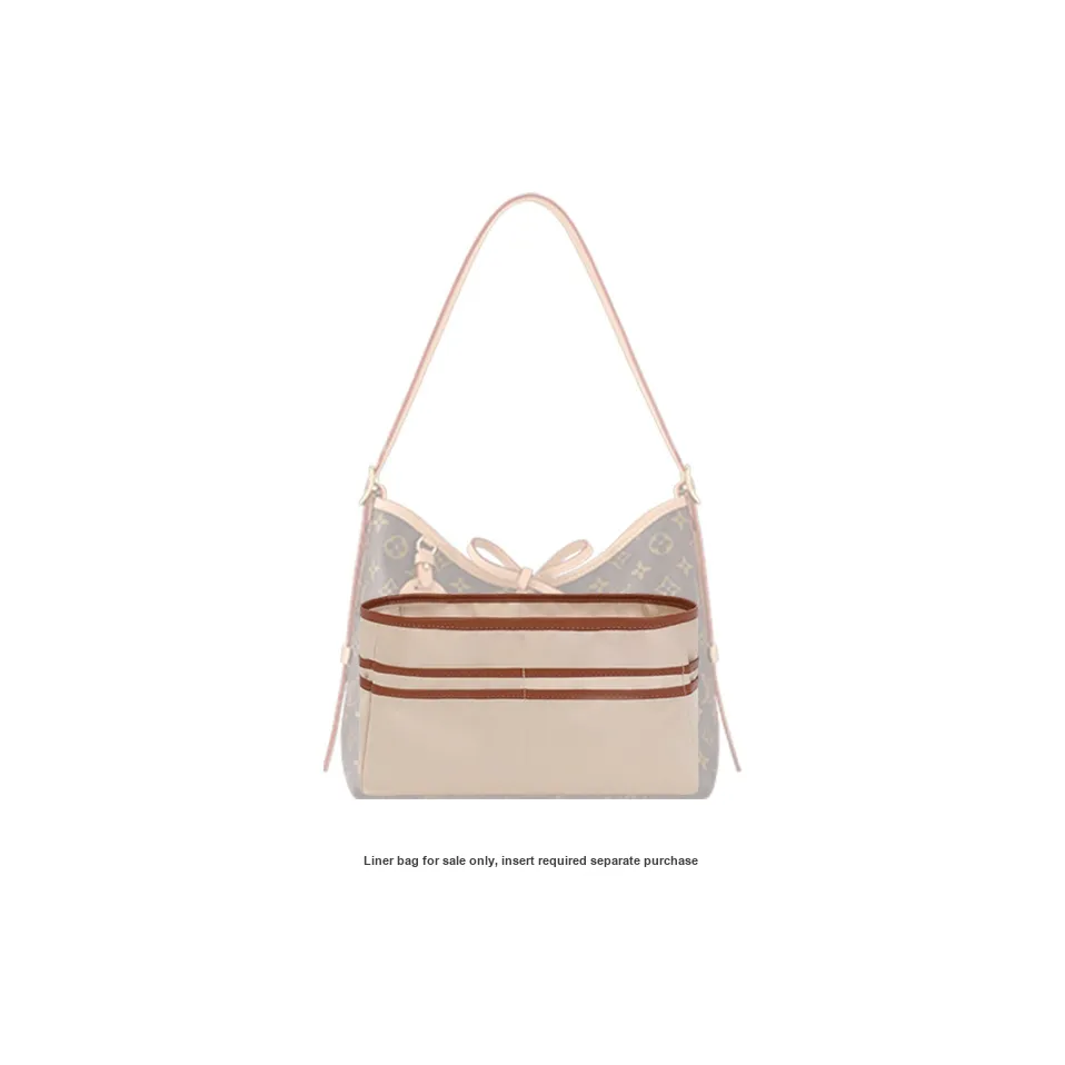 Tide Satin Bag Insert Women's Beige/Coffee