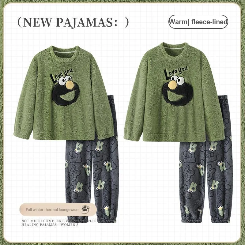 Maultiay Pajama Set Unisex Green-1
