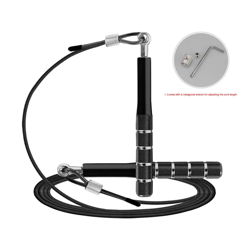 MAXSOINS Sports & Fitness Non Countable Jump Ropes Adults PVC+Steel Wire Rope, Aluminum Alloy Controller Approx. 2.75m-1