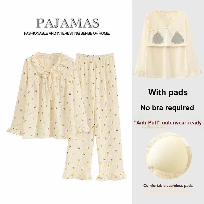 Mulong Family Pajama Set Women's Apricot-1