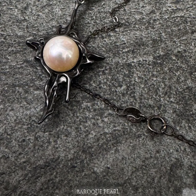 SANWUBALUOKE Freshwater Pearl Necklaces Unisex-2