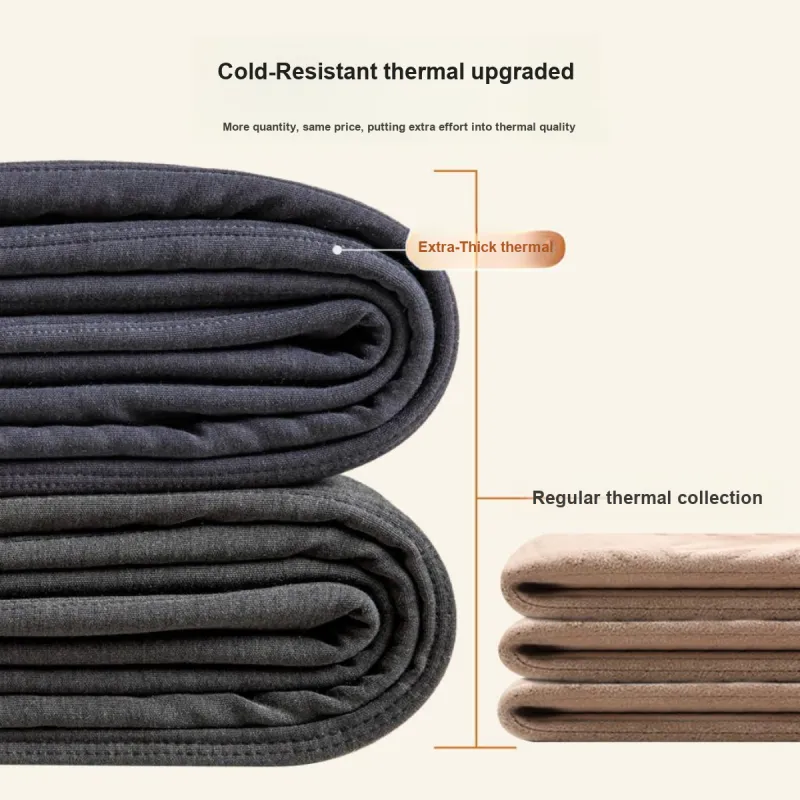 H YXIANG Thermal Pants Men's Blue Gray-5