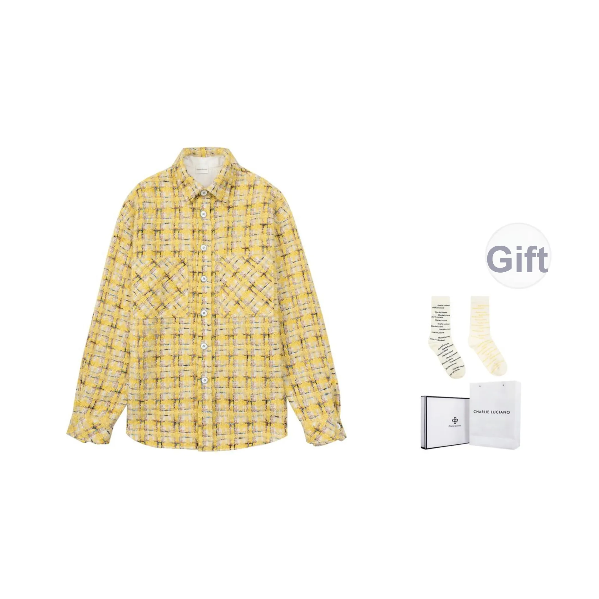 Charlie Luciano Рубашка Унисекс Желтая