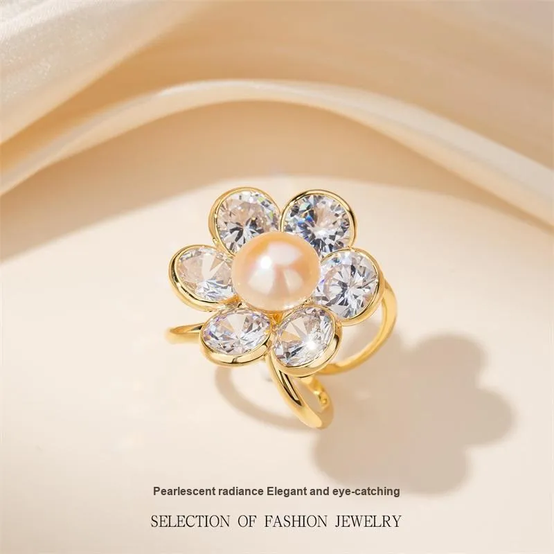 Mofei Freshwater Pearl Brooches Women's-3