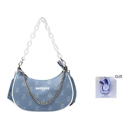 Daylife Crossbody Bags Diamond Monogram Denim Light Blue