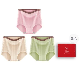 RED DRAGONFLY Cotton Panties Women's 3 Pack Gift Box Set