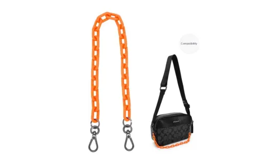 Lan Bao Fan Resin Bag Accessories Unisex Orange/Black