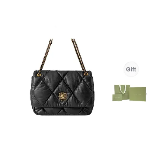 VANESSA HOGAN Lingge Series Cow Leather Shoulder Bag Crossbody Bag Shoulder Bag Regular Women's Black