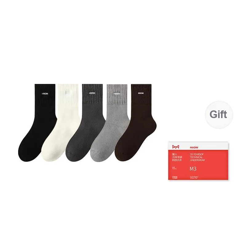 MIIOW Trend Party Series Mid Calf Socks Men's Shopping Bag Combo Set-16