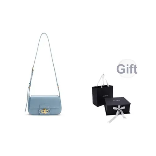 PEDRO ICON Series Телячья кожа Плечевая сумка Сумка через плечо Женская Черный Светло-серый Синий