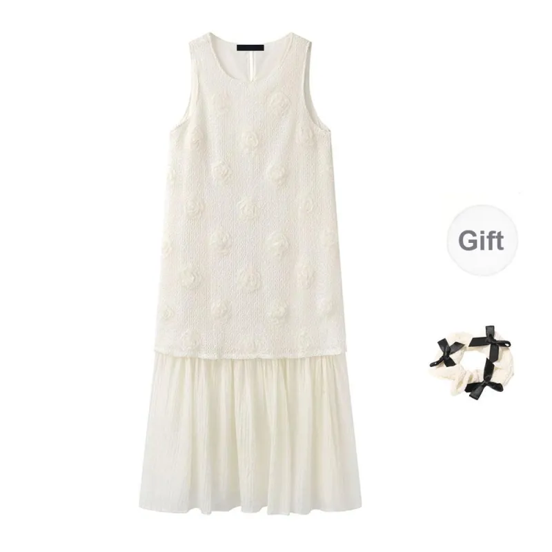 CPAURA Sleeveless Dress Women's-0