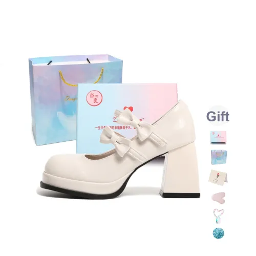 Be Good Грубый каблук Туфли Мэри Джейн 8,5 см Женские Набор в подарочной коробке